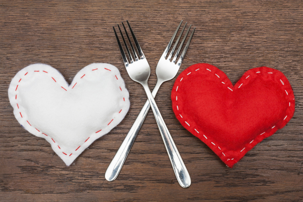 Valentine's Day - Abstract - Romantic dinner for two.